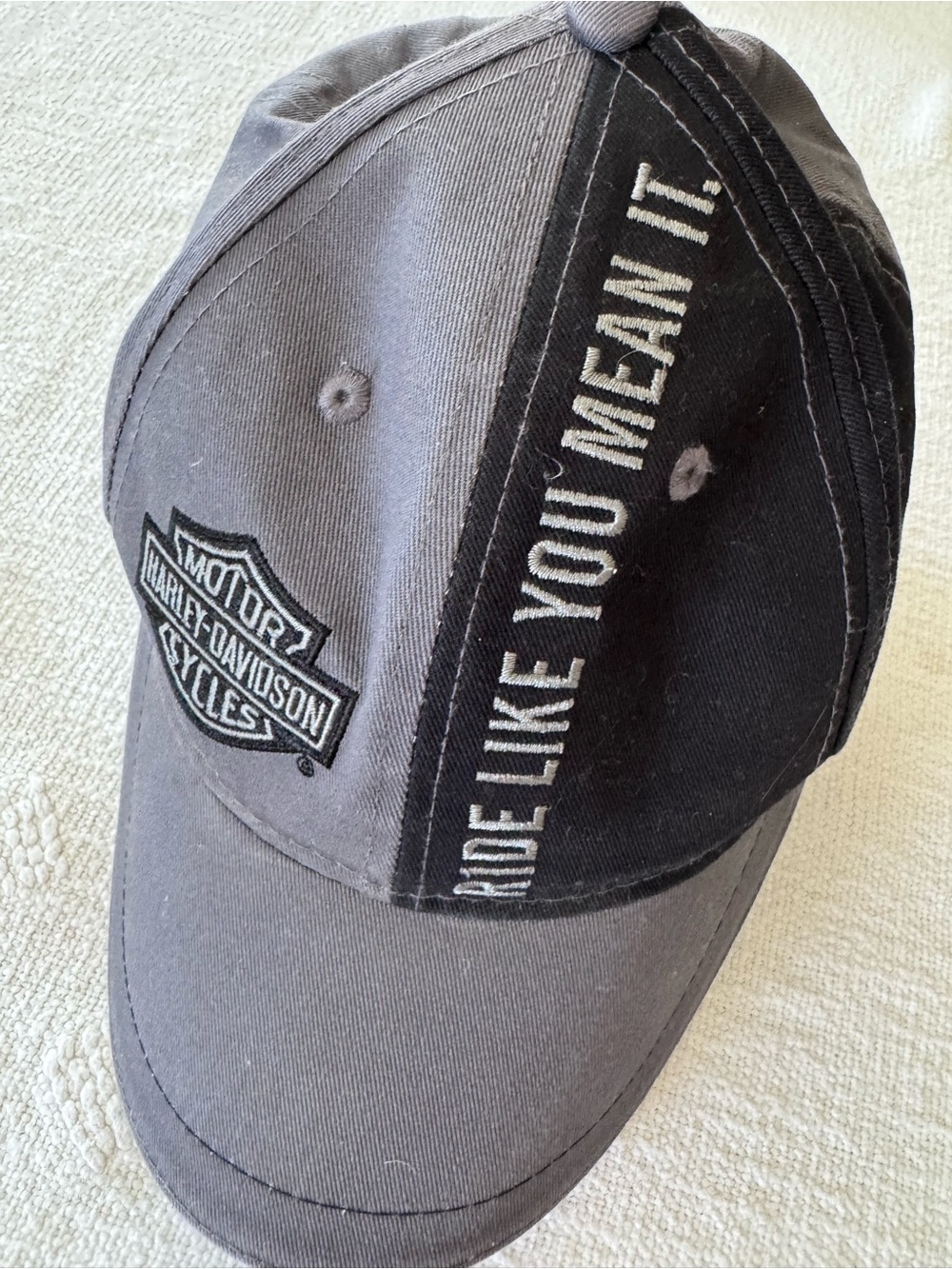 Harley Davidson Ride Like You Mean It Las Vegas adjustable Velcro hat